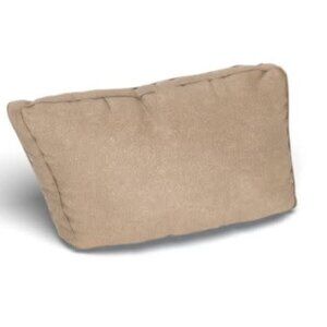 Lovesac Angled Side Pillow Cover: Taupe Combed Chenille
